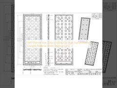 Lente per illuminazione stradale, dimensioni 345*130mm, 224 LED 3030, materiale durevole ad alta trasmittanza