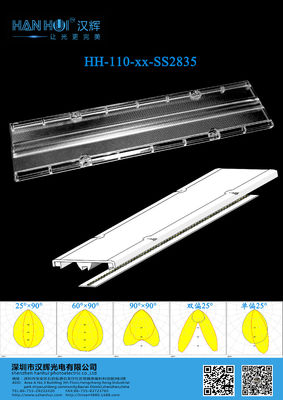 299×70mm 3030 LEDs High Power LED Light Lens For Linear Light