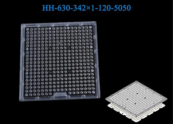 Ultra Uniformity 120° Optics For LED Plant Lamps: 286x286mm High-Transmittance Panel, Compatible With 5050 LEDs