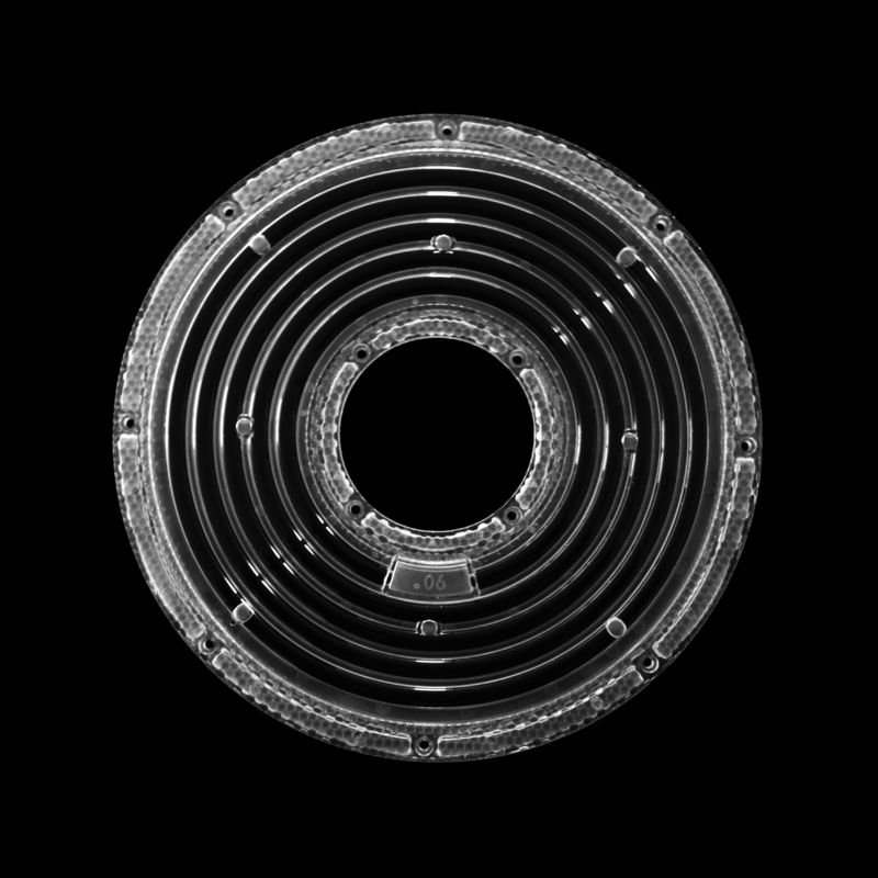 Water Resistant High Bay Light Lens , 90 Degree LED Lens With Gasket OEM