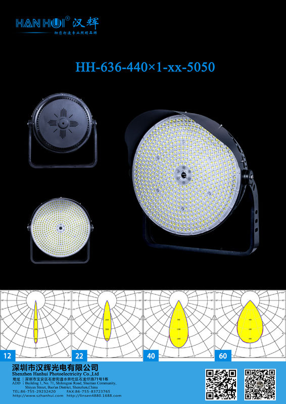 530mm Waterproof PC Stadium LED Lens 92% Transmittance 540x3737 LEDs