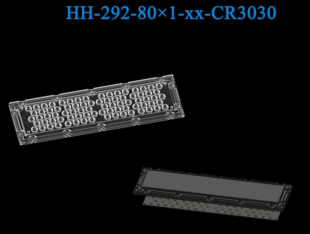 92% Transmittance PC Flood Light Lens for 80x 3030 LEDs